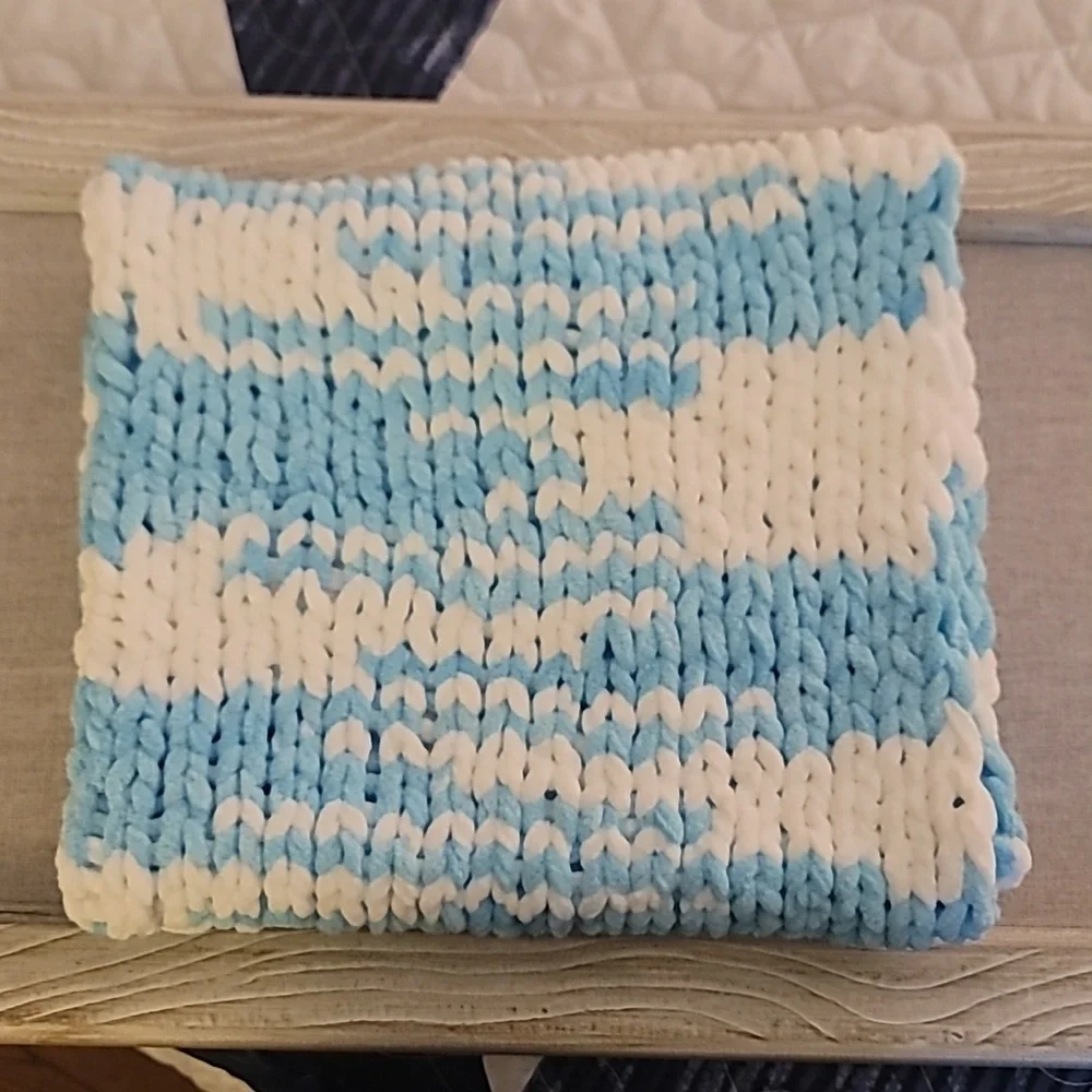 Hand Knitted Baby Blanket